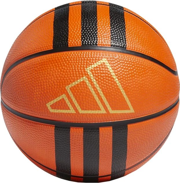 Piłka do koszykówki Adidas 3-Stripes Rubber Mini Pomarańczowo-czarna (4065429196808) - Zdjęcie 1 Piłka do koszykówki Adidas 3-Stripes Rubber Mini Pomarańczowo-czarna (4065429196808) - obraz 1
