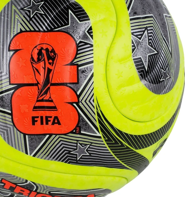Piłka nożna Adidas World Cup 26 Trionda Pro Winter Zielono-czarno-srebrna (4068811391430) - Zdjęcie 4 Piłka nożna Adidas World Cup 26 Trionda Pro Winter Zielono-czarno-srebrna (4068811391430) - obraz 4