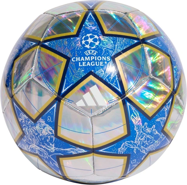 Футбольний м’яч Adidas UCL Training 25/26 League Stage Foil Сріблясто-синій (4068811955441) - Фото 4 Футбольний м’яч Adidas UCL Training 25/26 League Stage Foil Сріблясто-синій (4068811955441) - зображення 4