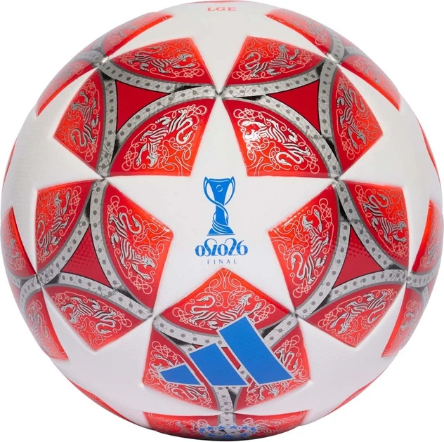Футбольний м’яч Adidas Womens UCL 25/26 Final League Біло-червоний (4068815097987) - Фото 1 Футбольний м’яч Adidas Womens UCL 25/26 Final League Біло-червоний (4068815097987) - зображення 1