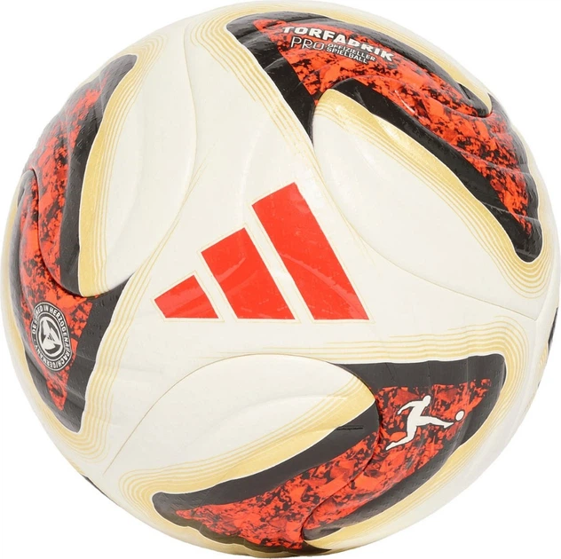 Piłka nożna Adidas Bundesliga 26/27 Torfabrik Pro Biało-pomarańczowo-złota (4069996774865) - Zdjęcie 1 Piłka nożna Adidas Bundesliga 26/27 Torfabrik Pro Biało-pomarańczowo-złota (4069996774865) - obraz 1