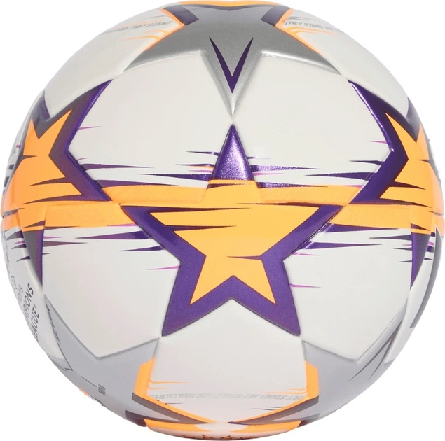Piłka nożna Adidas UCL Womens Mini 26/27 League Stage Biało-pomarańczowo-fioletowa (4069999008219) - obraz 2