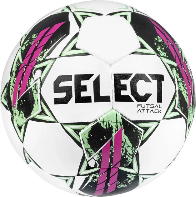 Piłka nożna Select Hala Futsal Attack V22 Biało-różowa (5703543298419) - Zdjęcie 1 Piłka nożna Select Hala Futsal Attack V22 Biało-różowa (5703543298419) - obraz 1