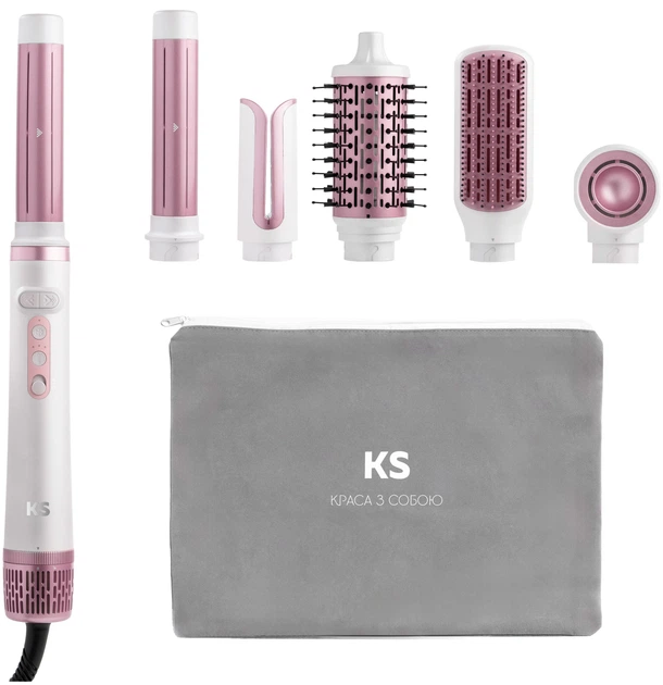 Фен-стайлер KS Turbobrush 6in1 - Фото 1 Фен-стайлер KS Turbobrush 6in1 - изображение 1