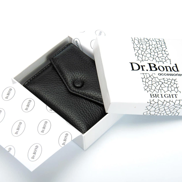 Женский кожаный кошелек Dr.Bond WS-20 черный - изображение 7