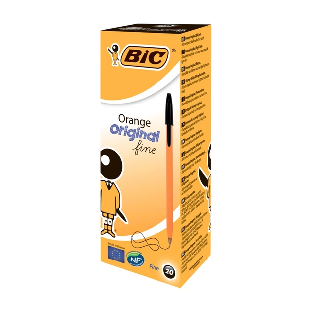 Ручка масляна Bic Orange чорна (bc1199110114) - Фото 2 Ручка масляна Bic Orange чорна (bc1199110114) - зображення 2