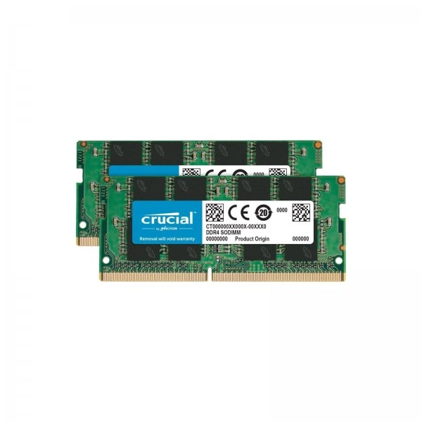 Пам'ять для ноутбуків Crucial 32 GB (2x16GB) SO-DIMM DDR4 3200 MHz (CT2K16G4SFRA32A) - Фото 1 Пам'ять для ноутбуків Crucial 32 GB (2x16GB) SO-DIMM DDR4 3200 MHz (CT2K16G4SFRA32A) - изображение 1