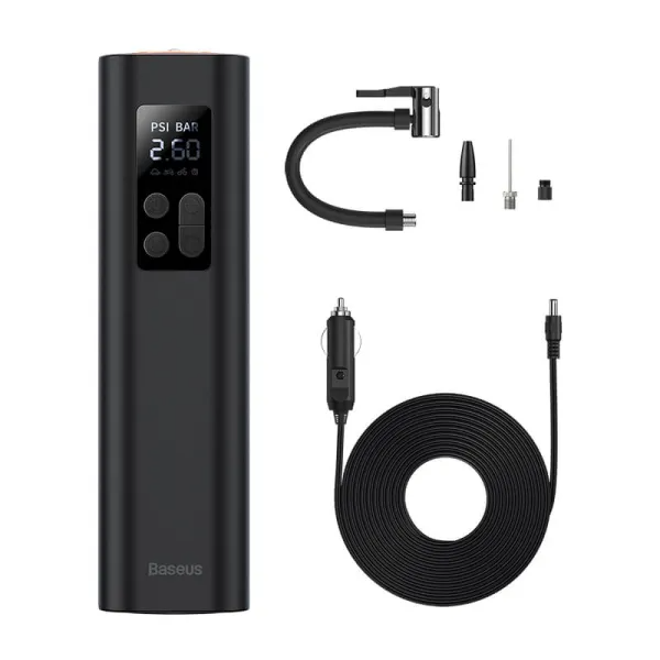 Автомобильный компрессор Baseus Super Mini Inflator Pump Black (CRCQ000001) - Фото 1 Автомобильный компрессор Baseus Super Mini Inflator Pump Black (CRCQ000001) - изображение 1