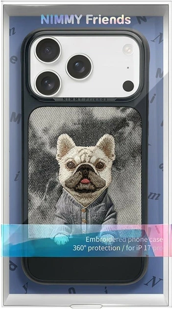 Etui do smartfona Apple iPhone 18 Pro/iPhone 17 Pro Nimmy Gentle Pets Series Dog MagSafe Black (6980002140802) - obraz 8