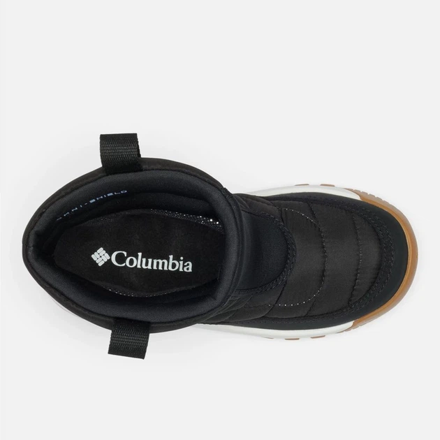 Підліткові зимові чоботи-дутики для дівчинки Columbia Youth Snowtrot Mid - BY2238-010 38 (6US) Чорні (195981565300) - зображення 6