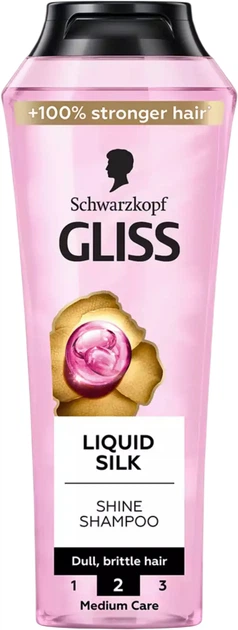 Szampon do włosów Gliss Kur Liquid Silk 400 ml (9000100549592) - Zdjęcie 1 Szampon do włosów Gliss Kur Liquid Silk 400 ml (9000100549592) - obraz 1
