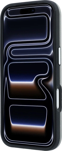 Etui do smartfona Apple iPhone 18 Pro/iPhone 17 Pro Karl Lagerfeld Saffiano with Karl & Choupette Heads Pins & Logo Grey (3666339650377) - obraz 5