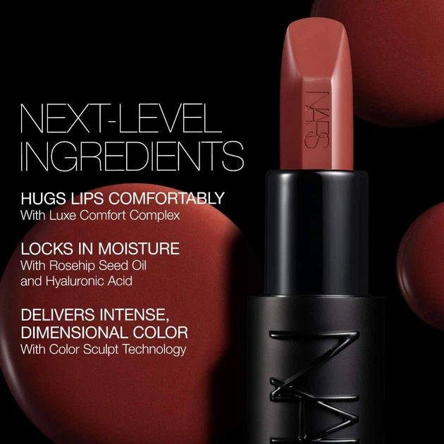 Червона помада NARS "Unauthorized" № 863 Explicit Refillable Satin Lipstick 1.2 g мініатюра - зображення 8