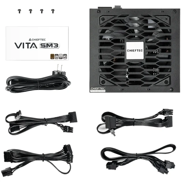 Блок питания Chieftec VITA SM3 BPX-750-C 750 Вт ATX 3.1, 80 PLUS Bronze, полумодульный - изображение 7