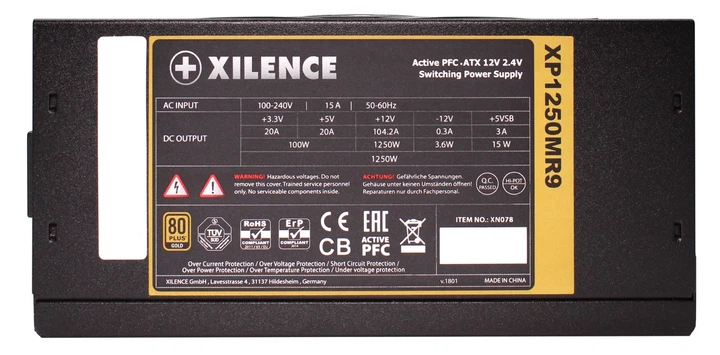 Блок живлення Xilence XP1250MR9 Performance X 1250 Вт ATX 80 PLUS Gold - зображення 5