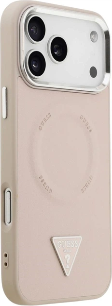 Etui do smartfona Apple iPhone 18 Pro Max/iPhone 17 Pro Max Guess Triangle Logo MagSafe Pink (3666339677121) - obraz 4