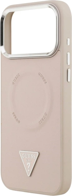 Etui do smartfona Apple iPhone 18 Pro Max/iPhone 17 Pro Max Guess Triangle Logo MagSafe Pink (3666339677121) - obraz 6