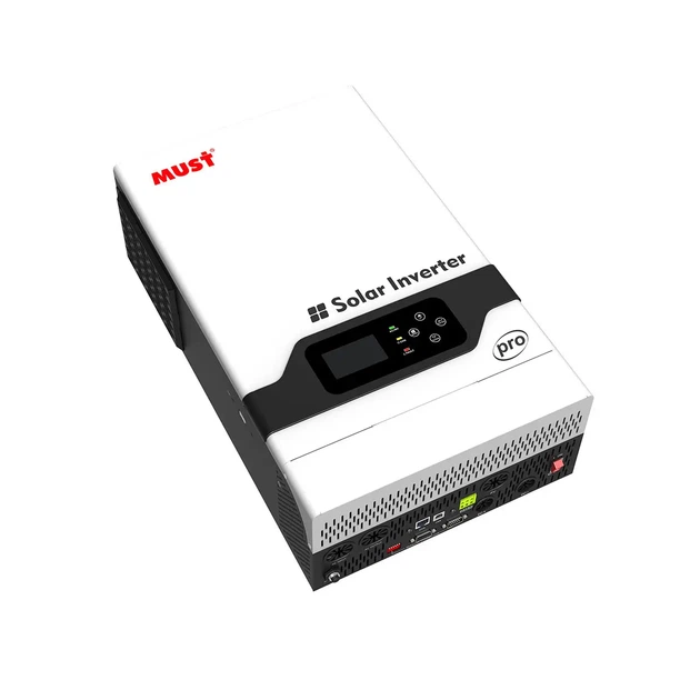 Инвертор гибридный солнечный MUST PV18-3624 PRO 3600 Вт 24 В MPPT 100 А чистая синусоида 230 В для солнечных панелей аккумуляторов резервного питания дома квартиры офиса с LCD дисплеем и двумя выходами - Фото 6 Инвертор гибридный солнечный MUST PV18-3624 PRO 3600 Вт 24 В MPPT 100 А чистая синусоида 230 В для солнечных панелей аккумуляторов резервного питания дома квартиры офиса с LCD дисплеем и двумя выходами - изображение 6