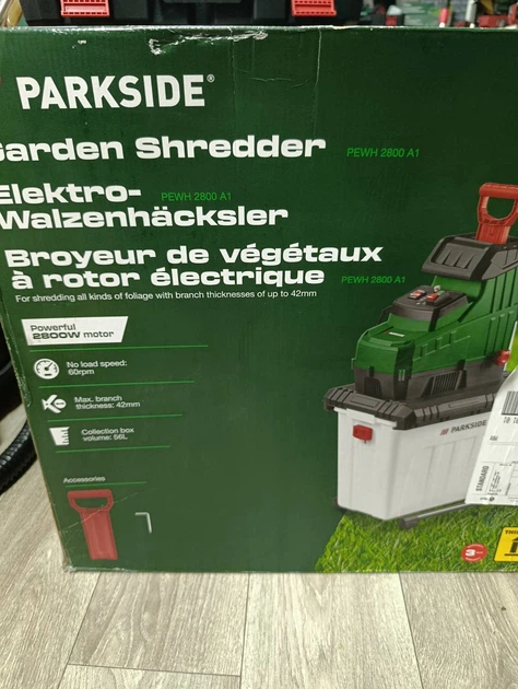PARKSIDE PWH 2800 A1 циліндричний подрібнювач гілок потужністю 2800 Вт - зображення 8