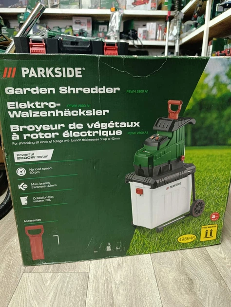 PARKSIDE PWH 2800 A1 циліндричний подрібнювач гілок потужністю 2800 Вт - зображення 9
