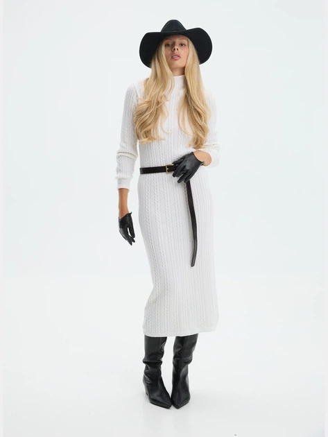 Сукня жіноча Arber біла з додаванням мериносової вовни Dress t-neck D4 WTR-246 XL білий (W22.01.00.631) - Фото 2 Сукня жіноча Arber біла з додаванням мериносової вовни Dress t-neck D4 WTR-246 XL білий (W22.01.00.631) - изображение 2