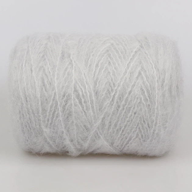 Пряжа Gazzal Super Kid & Merinos, біла №61280 — 50 г / 150 м, меринос Superwash та супер-кід-мохер для в’язання - зображення 2