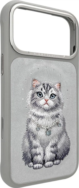 Чохол для смартфона Apple iPhone 18 Pro Max/iPhone 17 Pro Max Nimmy Lucky Fashion Cat MagSafe Grey (6980002140772) - зображення 3