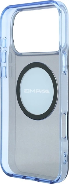 Чохол для смартфона Apple iPhone 18 Pro Max/iPhone 17 Pro Max AMG IML Transparent Bicolor Block MagSafe Black-Blue (3666339664404) - зображення 7
