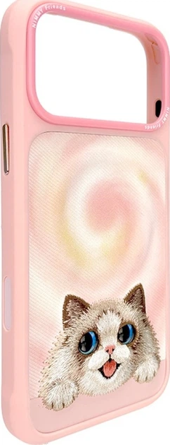 Чохол для смартфона Apple iPhone 18 Pro/iPhone 17 Pro Nimmy Big Eyed Lying Ragdoll Cat MagSafe Pink (6980002140246) - зображення 3