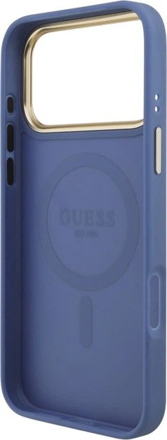 Etui do smartfona Apple iPhone 18 Pro Max/iPhone 17 Pro Max Guess 4G Strass Logo MagSafe Blue (3666339682354) - obraz 7