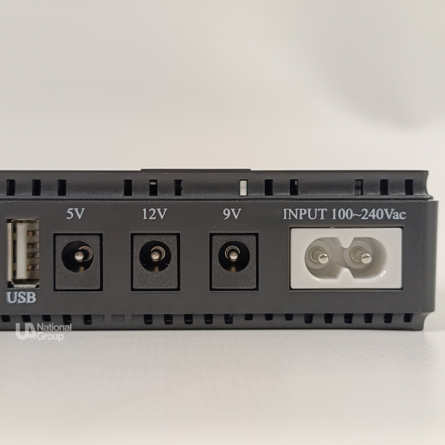 Источник бесперебойного питания для роутера и модема 18 Вт, Mini UPS с PoE для резервного питания ONU-терминалов и сетевого оборудования с выходами DC 5В/9В/12В, USB, LAN RJ45, Чёрный, NET-18-Black - изображение 12