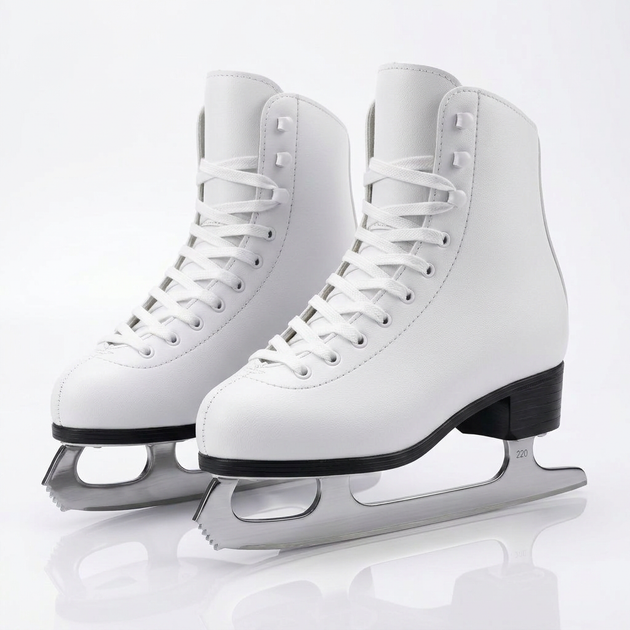 Коньки фигурные белые SP-Sport Ice Skate 9819 размер 38 White - изображение 2