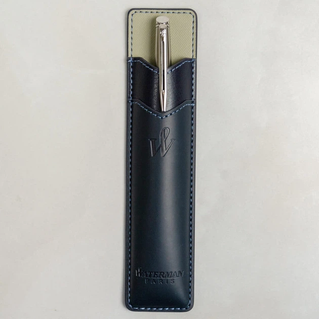 Набор ручек Waterman HEMISPHERE Stainless Steel CT BP Stainless Steel Серебристый 22 004b24 - Фото 4 Набор ручек Waterman HEMISPHERE Stainless Steel CT BP Stainless Steel Серебристый 22 004b24 - изображение 4