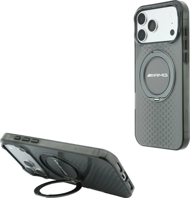Чохол для смартфона Apple iPhone 18 Pro Max/iPhone 17 Pro Max AMG IML Double Layer Urban Line with Ring Stand MagSafe Grey (3666339664206) - зображення 7
