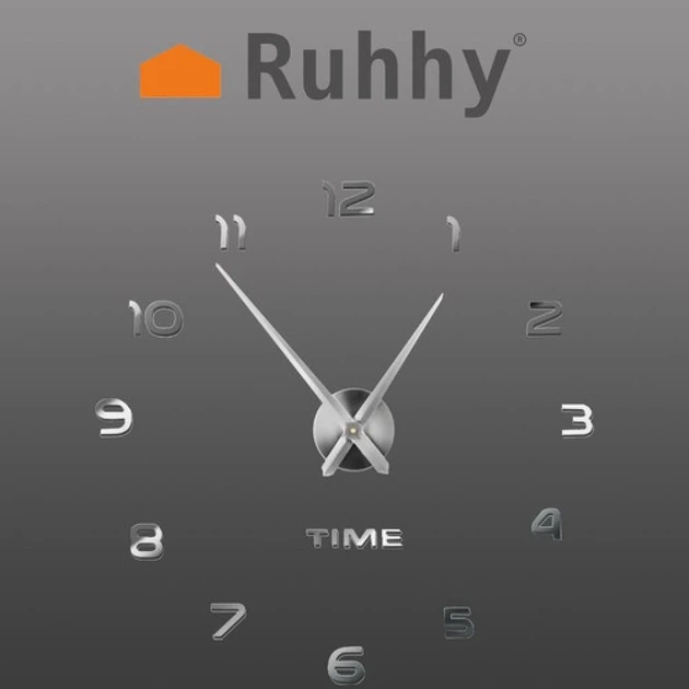 Часы настенные Ruhhy DIY 60–130 см (5900779944312) - Фото 3 Часы настенные Ruhhy DIY 60–130 см (5900779944312) - изображение 3