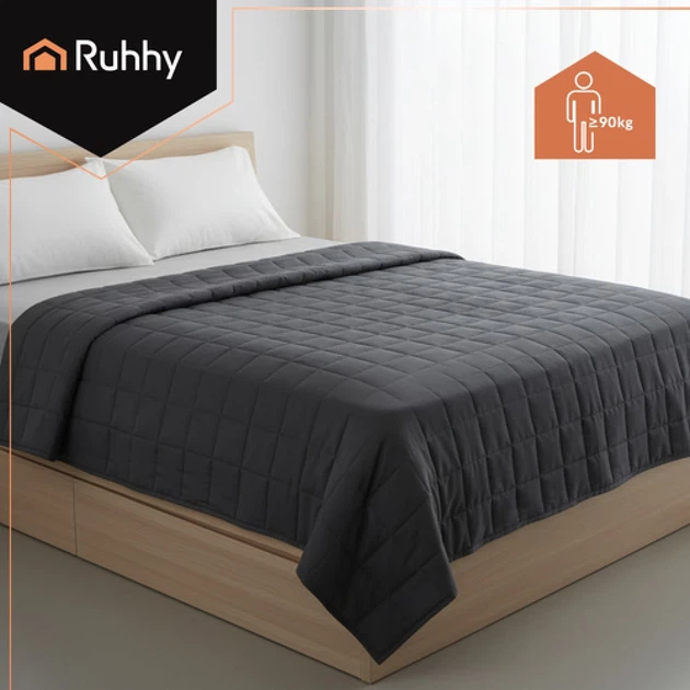 Утяжеленное одеяло Ruhhy 200x220 см 10 кг Grey (5900779960497) - Фото 5 Утяжеленное одеяло Ruhhy 200x220 см 10 кг Grey (5900779960497) - изображение 5
