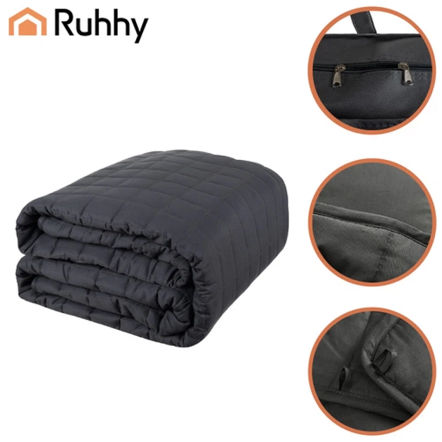 Утяжеленное одеяло Ruhhy 200x220 см 10 кг Grey (5900779960497) - Фото 7 Утяжеленное одеяло Ruhhy 200x220 см 10 кг Grey (5900779960497) - изображение 7