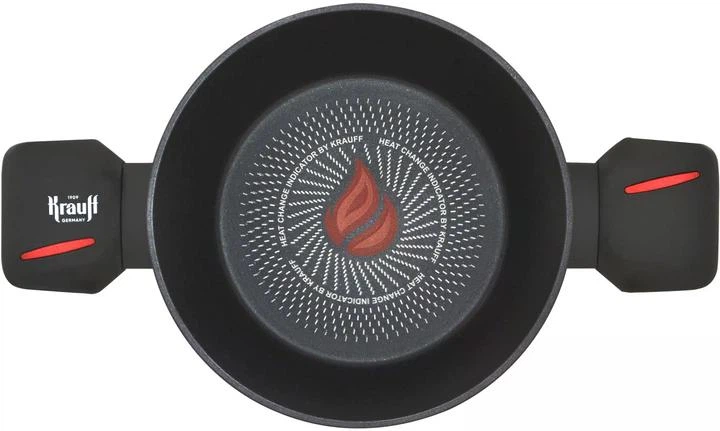 Каструля Krauff Smart Fry зі скляною кришкою 4.3 л 24 см (25-45-160) - Фото 6 Каструля Krauff Smart Fry зі скляною кришкою 4.3 л 24 см (25-45-160) - изображение 6