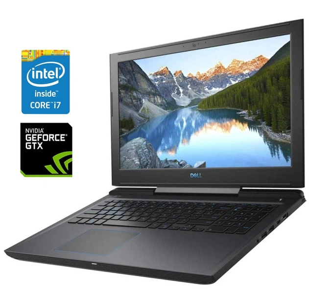 Ігровий ноутбук Б-клас Dell G7 7588 / 15.6" (1920x1080) IPS / Intel Core i7-8750H (6 (12) ядер по 2.2 - 4.1 GHz) / 8 GB DDR4 / 256 GB SSD NVMe / nVidia GeForce GTX 1060 Max-Q, 6 GB GDDR5, 192-bit / WebCam б/в - Фото 1 Ігровий ноутбук Б-клас Dell G7 7588 / 15.6" (1920x1080) IPS / Intel Core i7-8750H (6 (12) ядер по 2.2 - 4.1 GHz) / 8 GB DDR4 / 256 GB SSD NVMe / nVidia GeForce GTX 1060 Max-Q, 6 GB GDDR5, 192-bit / WebCam б/в - зображення 1