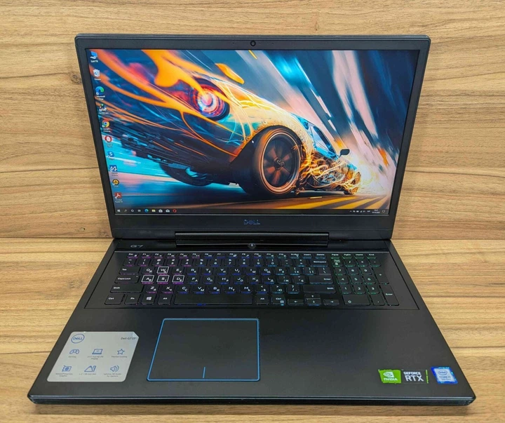 Ігровий ноутбук Б-клас Dell G7 7790 / 17.3" (1920x1080) IPS / Intel Core i7-9750H (6 (12) ядер по 2.6 - 4.5 GHz) / 16 GB DDR4 / 512 GB SSD / nVidia GeForce RTX 2060, 6 GB GDDR6, 192-bit / WebCam / Windows 10 б/в + Подарунок Миша / USB - зображення 2