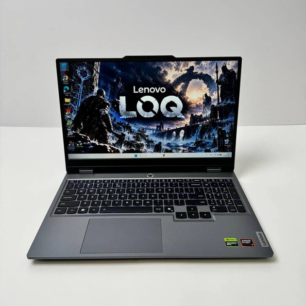 Игровой ноутбук Lenovo LOQ 15AHP10 / 15.6" (1920x1080) IPS / AMD Ryzen 7 250 (8 (16) ядер по 3.3 - 5.1 GHz) / 16 GB DDR5 / 512 GB SSD NVMe / nVidia GeForce RTX 5050, 8 GB GDDR7, 128-bit / WebCam б/у - Фото 2 Игровой ноутбук Lenovo LOQ 15AHP10 / 15.6" (1920x1080) IPS / AMD Ryzen 7 250 (8 (16) ядер по 3.3 - 5.1 GHz) / 16 GB DDR5 / 512 GB SSD NVMe / nVidia GeForce RTX 5050, 8 GB GDDR7, 128-bit / WebCam б/у - изображение 2