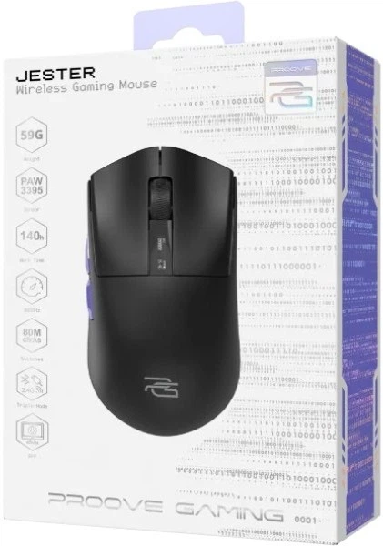 Миша Proove Gaming Jester 8K Wireless/Bluetooth/USB Black (6901112957272) - Фото 7 Миша Proove Gaming Jester 8K Wireless/Bluetooth/USB Black (6901112957272) - зображення 7