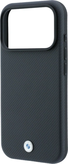 Etui do smartfona Apple iPhone 18 Pro Max/iPhone 17 Pro Max BMW Sign Kevlar Metal Logo MagSafe Anthracite (3666339665630) - obraz 6