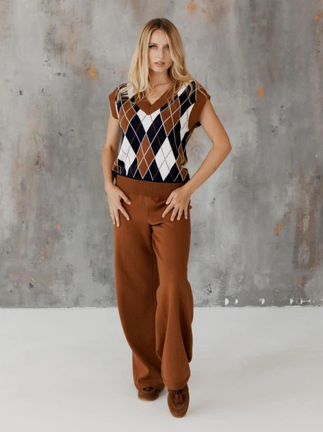 Жилет женский ARTKNIT Trio S-M Коричневый (2251930412014) - Фото 5 Жилет женский ARTKNIT Trio S-M Коричневый (2251930412014) - изображение 5