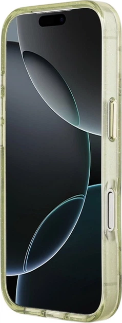 Etui do smartfona Apple iPhone 18 Pro Max/iPhone 17 Pro Max Guess IML Glitter Flowers Triangle MagSafe Green (3666339681319) - obraz 5