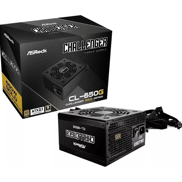 Блок питания Asrock Challenger 650W 80 Plus Gold (4710483948145) - Фото 1 Блок питания Asrock Challenger 650W 80 Plus Gold (4710483948145) - изображение 1