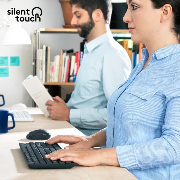 Комплект клавиатура + мышь Logitech MK295 Silent беспроводной US раскладка (5099206092433) - изображение 2