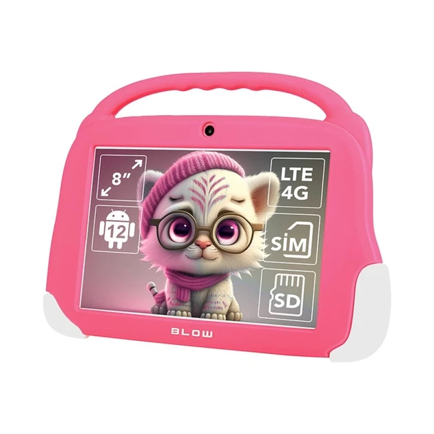 Планшет Blow KidsTab8 4G 4/64GB с чехлом Pink (5900804135944) - изображение 7