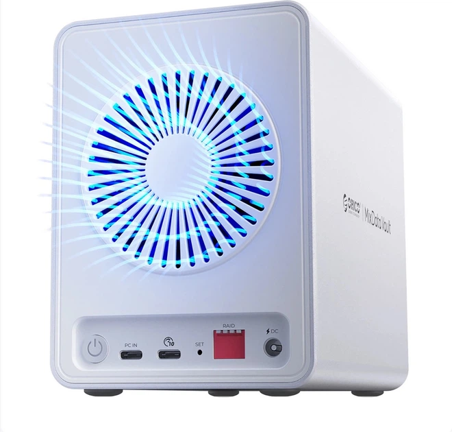 Macierz dyskowa Orico 8848RC3 DAS Series 4‑slotowa 2.5" HDD/SSD/M.2 SATA/mSATA White (ORICO-8848RC3-EU-SV-BP-HU) - obraz 2