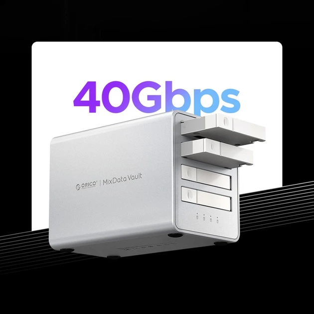 Disk Array Orico 8848U4 4-bay M.2 NVMe SSD White (6942227173294) - Фото 6 Disk Array Orico 8848U4 4-bay M.2 NVMe SSD White (6942227173294) - зображення 6